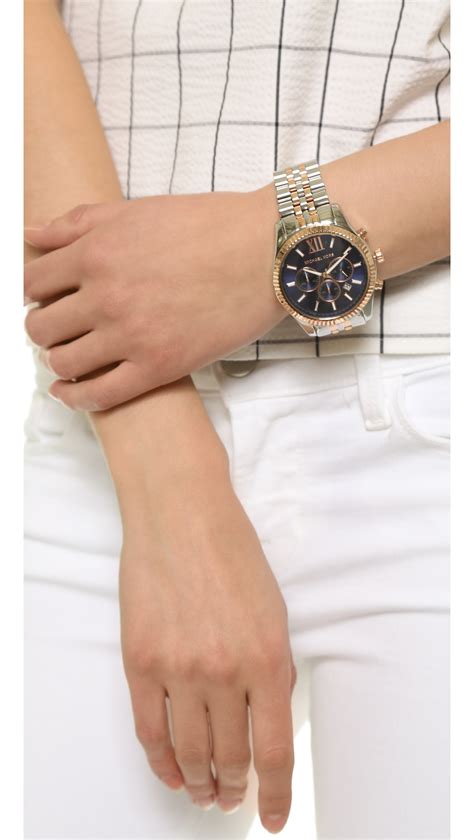 shechic.de wearing michael kors watch|michael kors lexington lux.